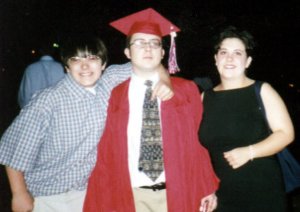 Matt, myself, and Sara at my high school graduation in May of 1999